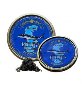 Osietra Caviar (slaughtering method) unpasteurized caviar vacuum packaging, 125 gr