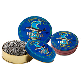 Osietra Caviar Premium without preservatives in the metallic can 125 g