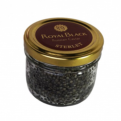 Sterlet caviar in the  glass  tin ( non pasteurized)  100 gr
