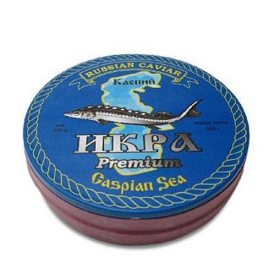 Osietra Caviar Premium without preservatives in the metallic can 500 g