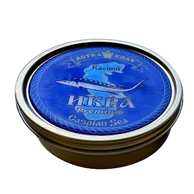 Osietra Caviar (slaughtering method) unpasteurized caviar vacuum packaging, 250 gr